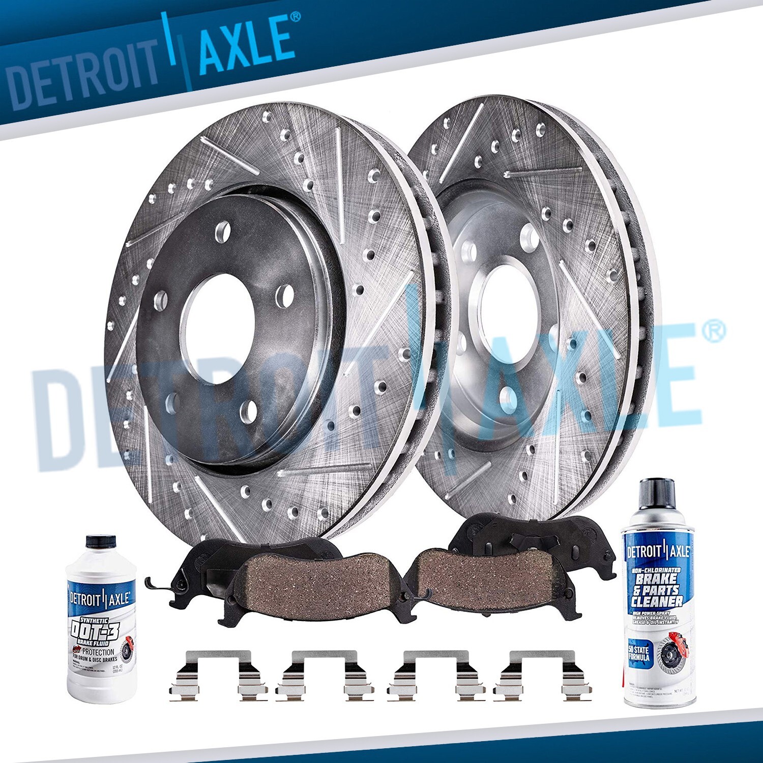 5 Lug 11.65'' Front Drilled Rotors Brake Pads for Chevy Malibu HHR Pontiac G5 G6