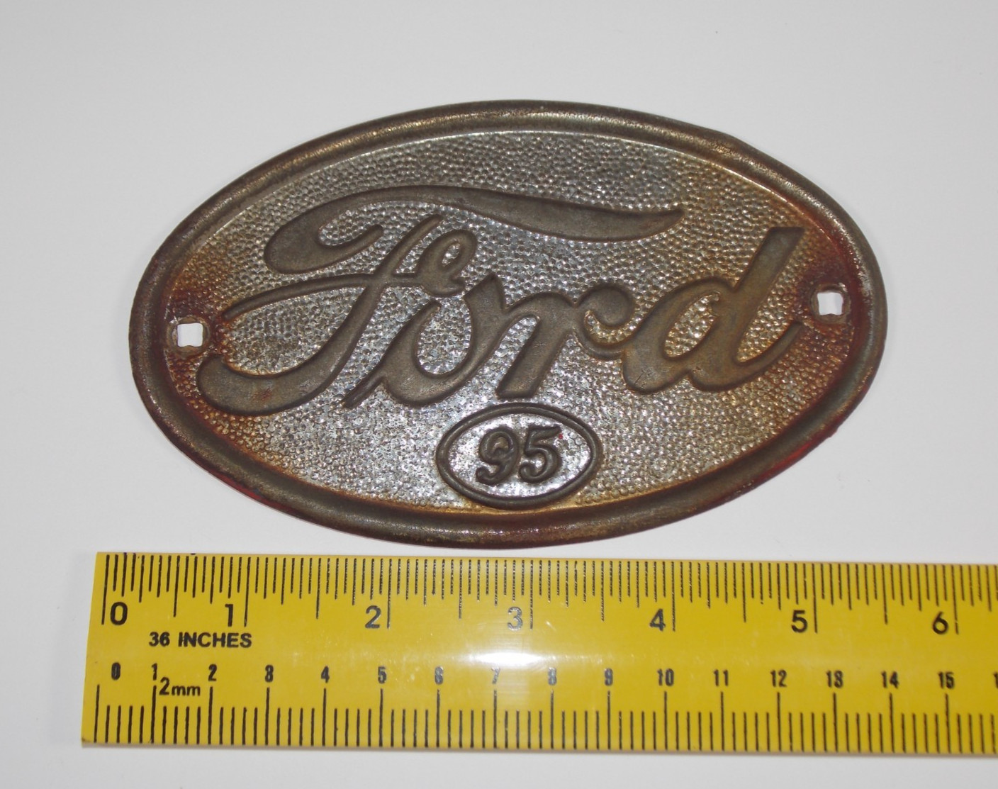 Vtg 1938 1939 Ford 95 Pickup Truck Car Hood Side Vehicle Emblem Badge Oval Logo Vtg 1938 1939 Ford 95 Pickup Truck Car Hood Side Vehicle Emblem Badge Oval Logo