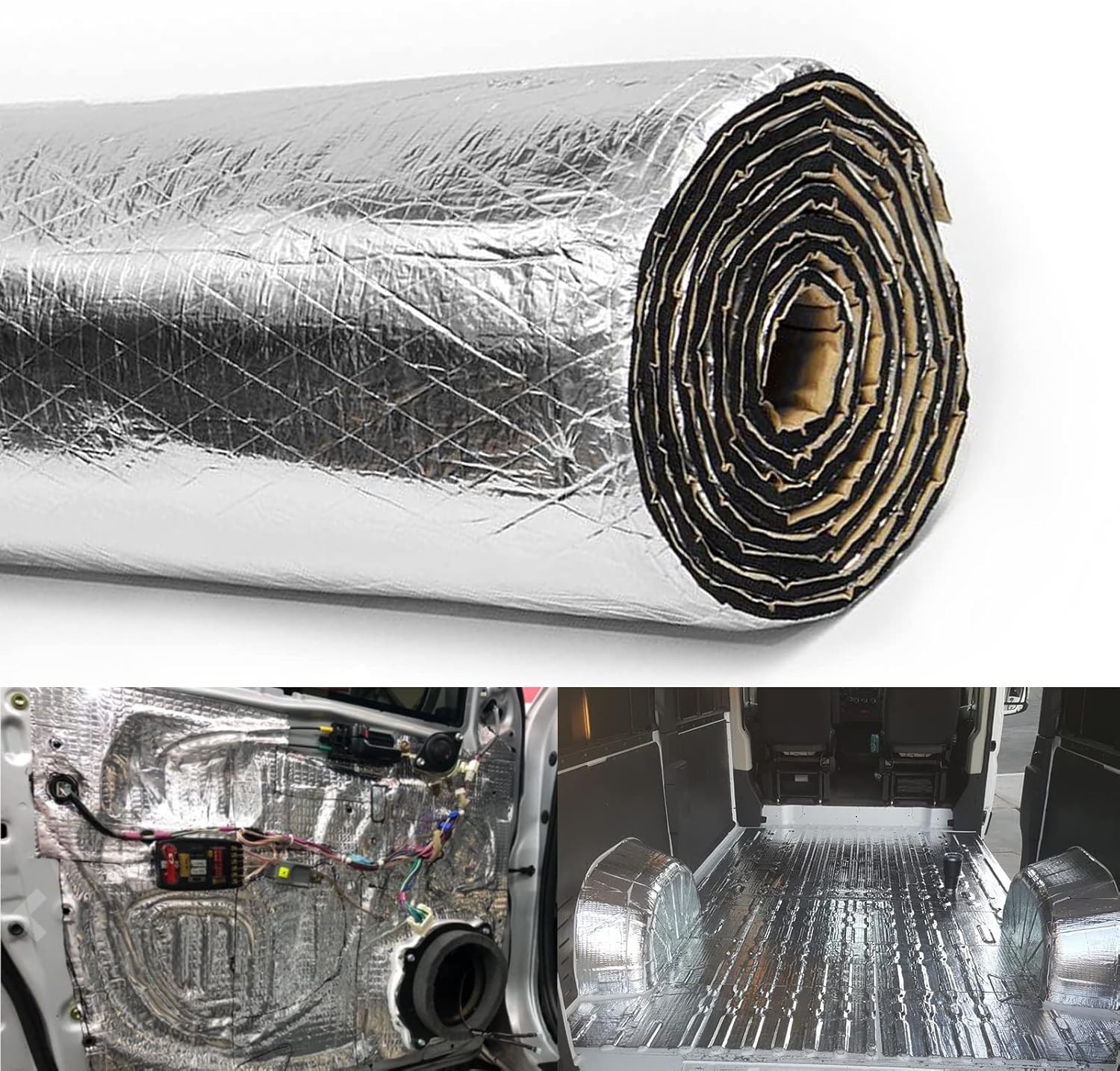 200mil 16Sqft Car Sound Deadener Deadening Mat Noise and Heat Shield Insulation