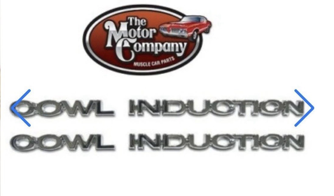 Cowl Induction Double Sided Tape Emblems (not metal)