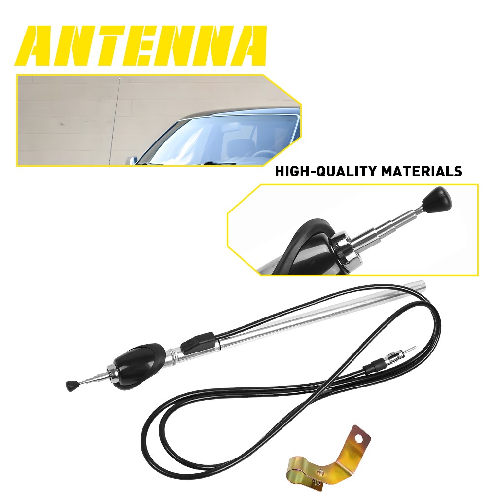 Power Antenna Aerial AM/FM Radio Antenna Mast Cable For 1989-97 Toyota 4Runner