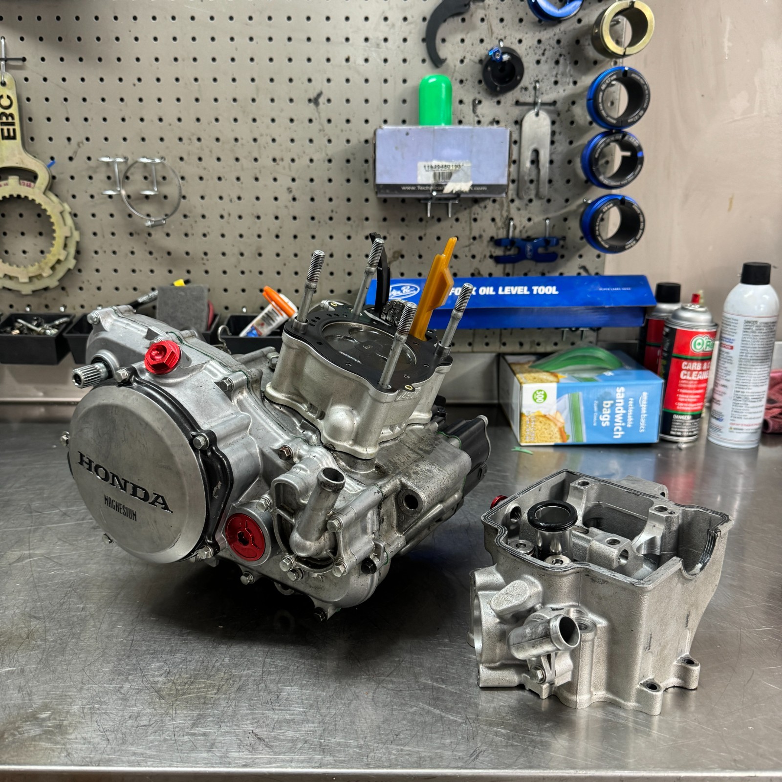 03-17 YAMAHA YZ450F Engine Rebuild Service Complete Bottom Top End Vapor Blast