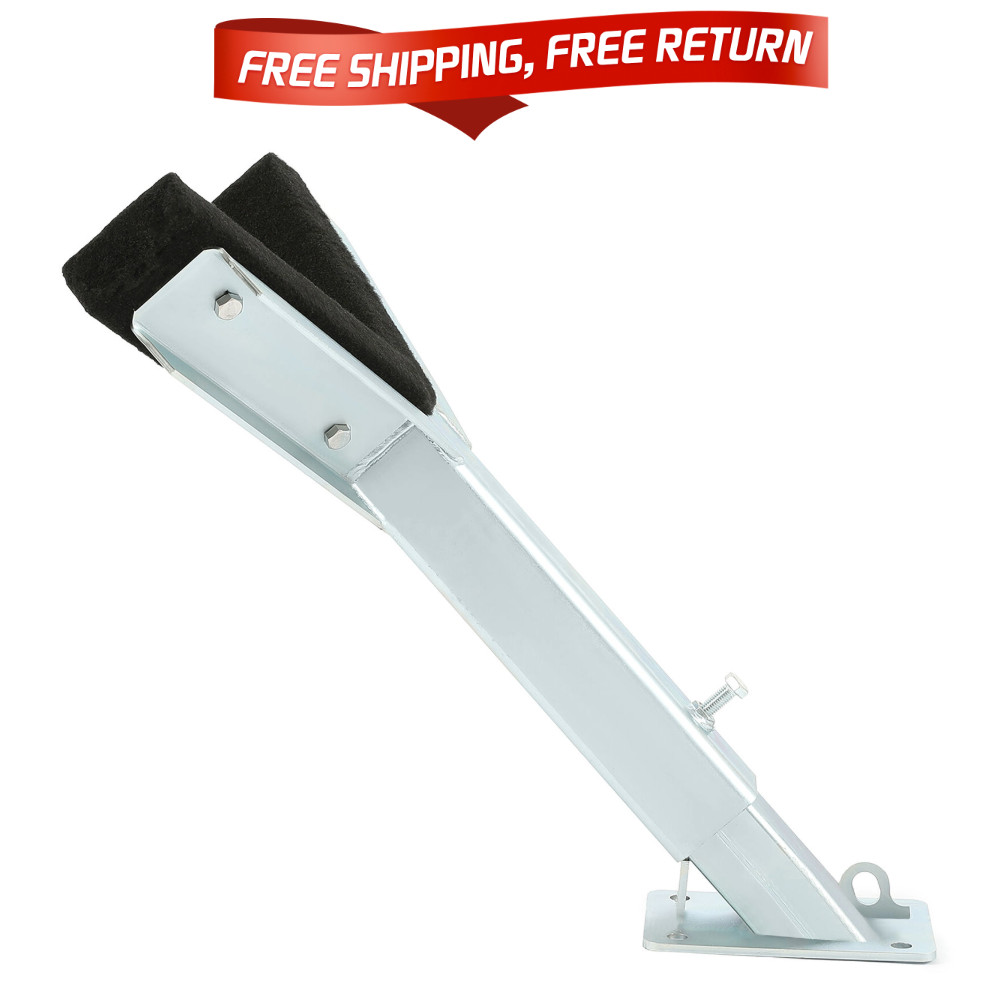 NEW Adjustable Bow Rest Catcher Stop for Boat Trailer Zinc-Plated Post Carpeted