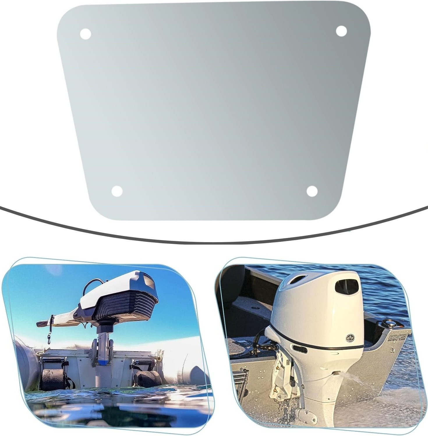 Outboard Transom Reinforcement Backing Plate For  with Larger Outboard Motors