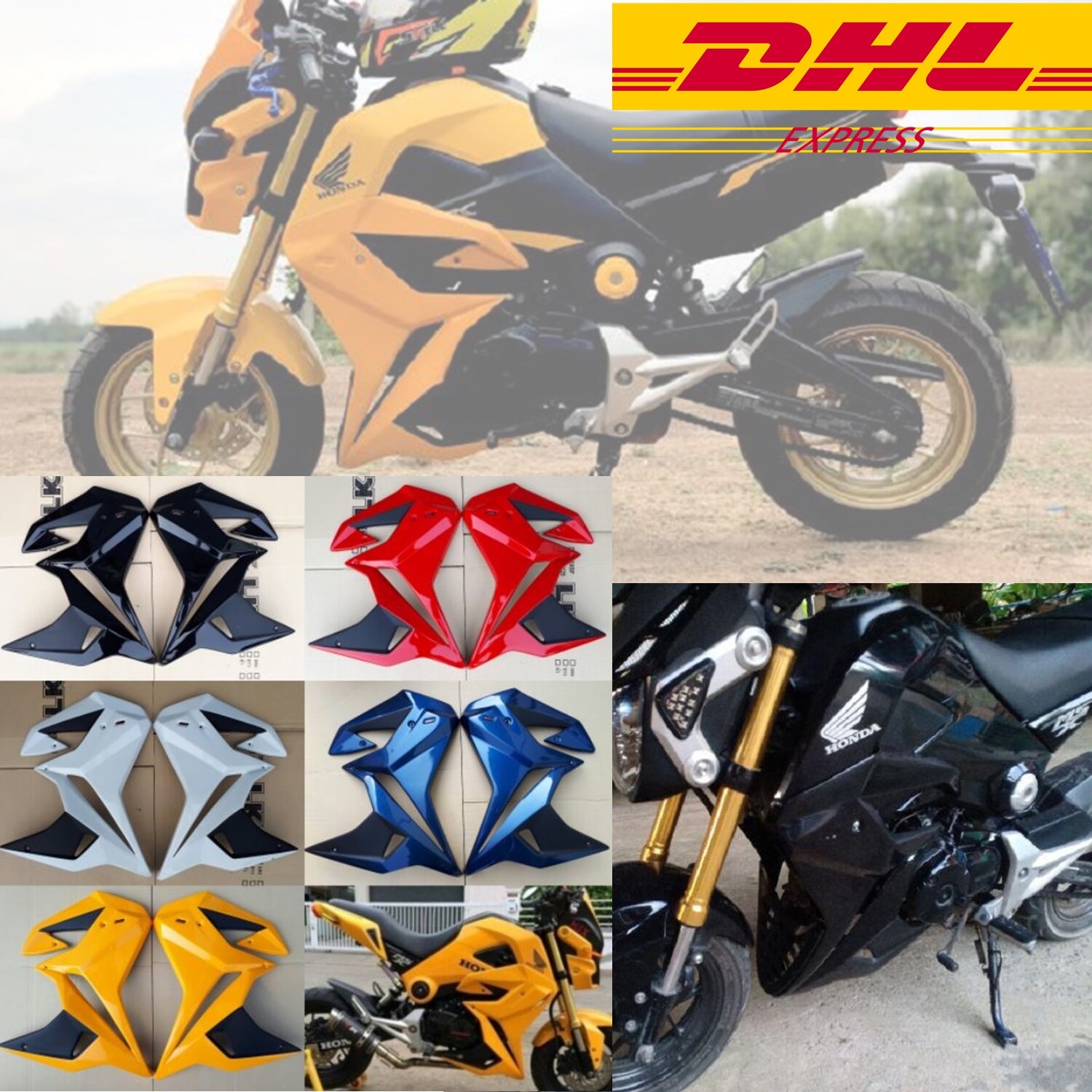 Honda Grom MSX-125 2013-15 Fairing Belly Abs Side Skirts V.1 With Installation Honda Grom MSX-125 2013-15 Fairing Belly Abs Side Skirts V.1 With Installation