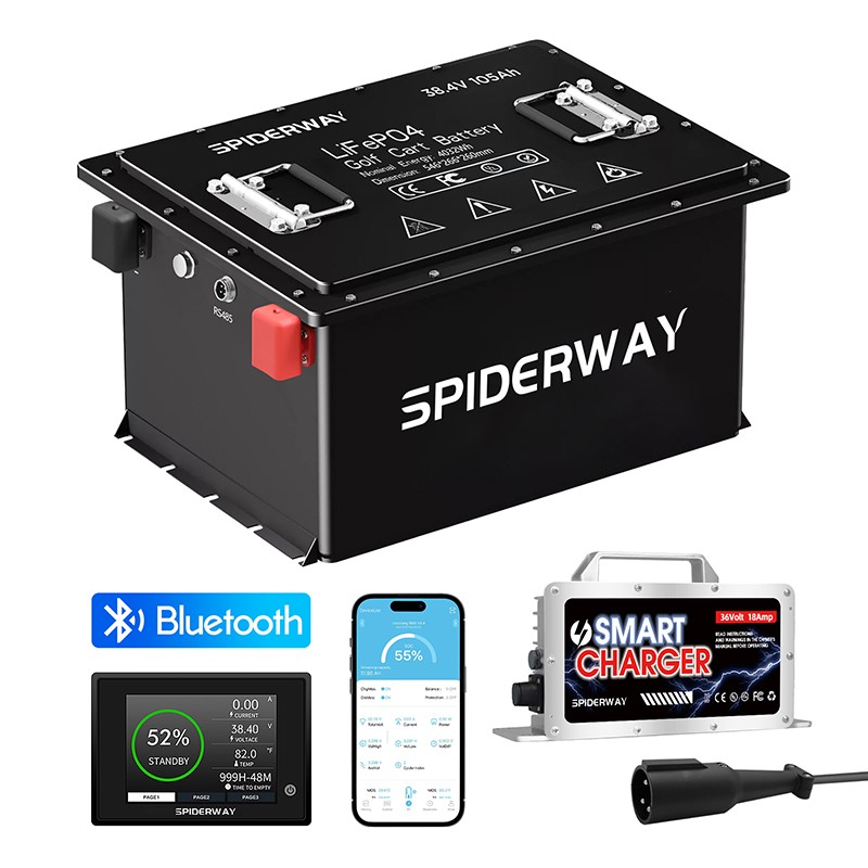 36V 105Ah Golf Cart  Lithium Battery Conversion kit for Club Car DS Carryall