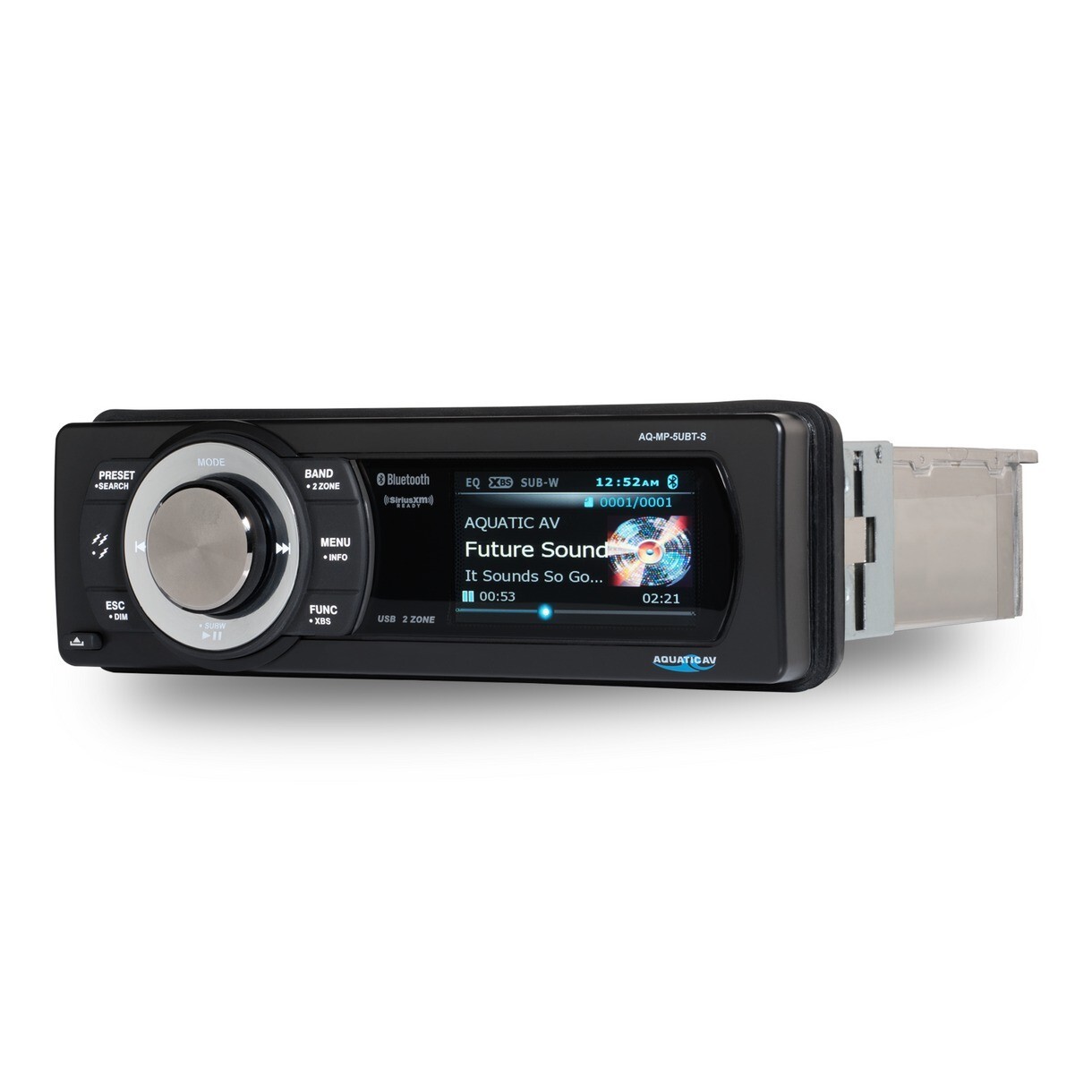 Aquatic AV MP5+ Stereo for Marine/Powersports/Golf Cart - 94-1318 Aquatic AV MP5+ Stereo for Marine/Powersports/Golf Cart - 94-1318