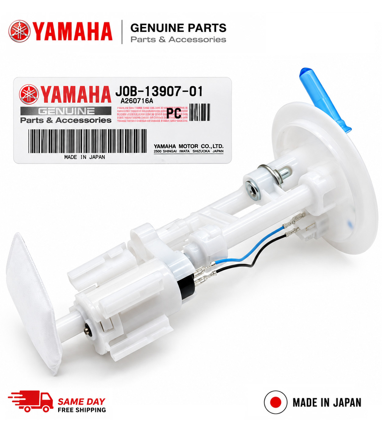 FUEL PUMP for 2017-2026 Yamaha Golf Cart EFI/AFI J0B-13907-01-00 Brand NEW OEM FUEL PUMP for 2017-2026 Yamaha Golf Cart EFI/AFI J0B-13907-01-00 Brand NEW OEM