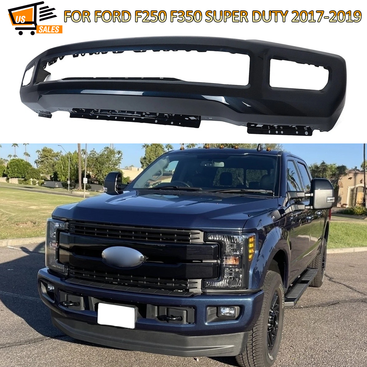 N1 Blue Jeans Front Bumper Bar For Ford F250 F350 2017-2019 Lariat XLT Platinum
