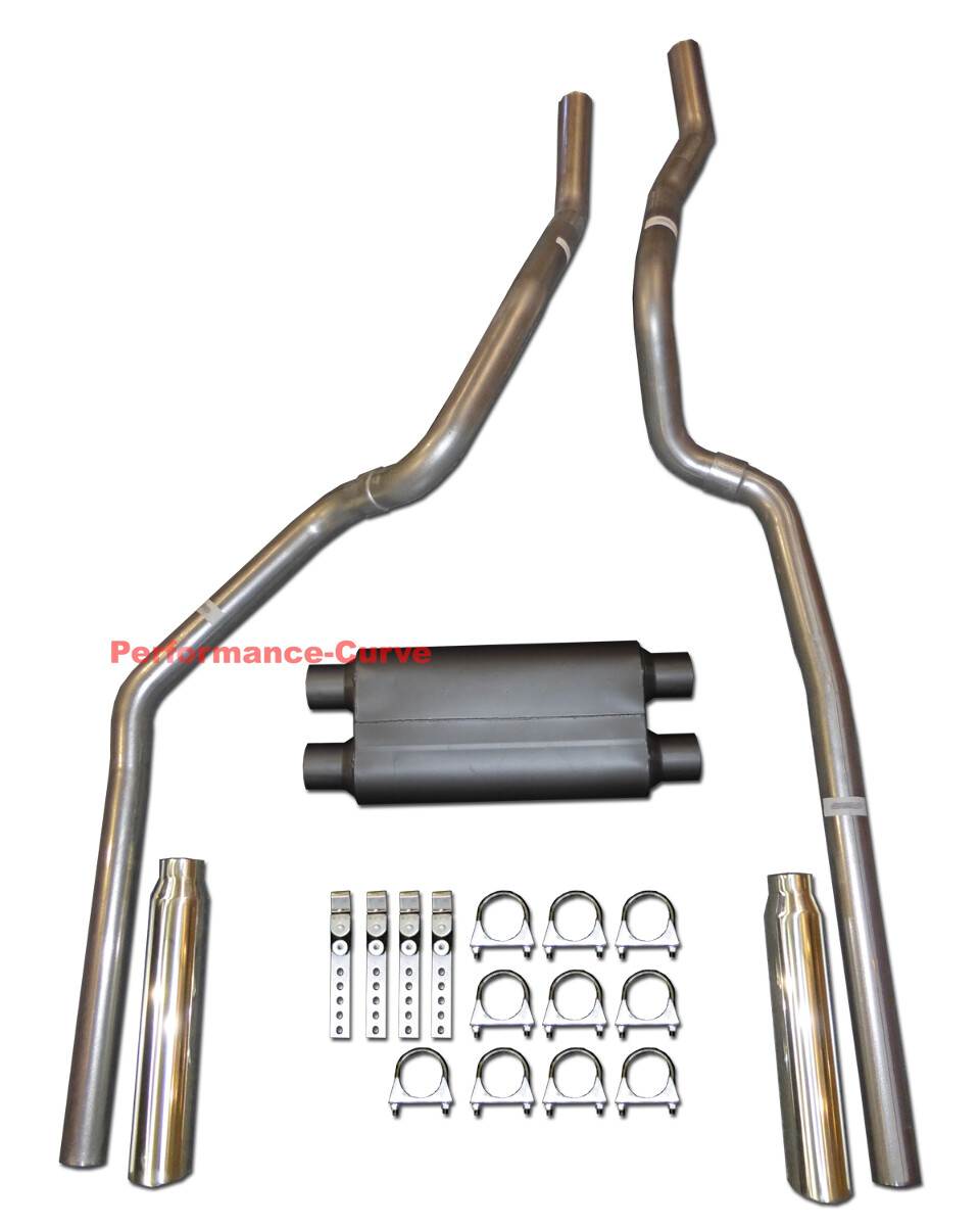96-99 Chevrolet GMC Truck 5.7L Mandrel Dual Exhaust w/ 3 Chamber Muffler 96-99 Chevrolet GMC Truck 5.7L Mandrel Dual Exhaust w/ 3 Chamber Muffler