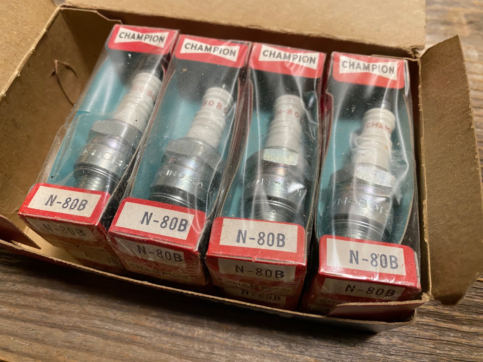 Vintage NOS Champion N-80B Spark Plugs Box of 8 Mazda RX-2 RX-3 Rotary OEM Vintage NOS Champion N-80B Spark Plugs Box of 8 Mazda RX-2 RX-3 Rotary OEM
