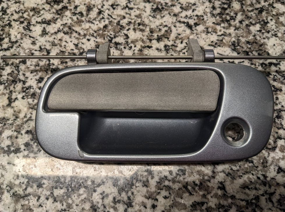 1997–2001 Honda Prelude Exterior Door Handle Set Left Right Black PETG 5th Gen