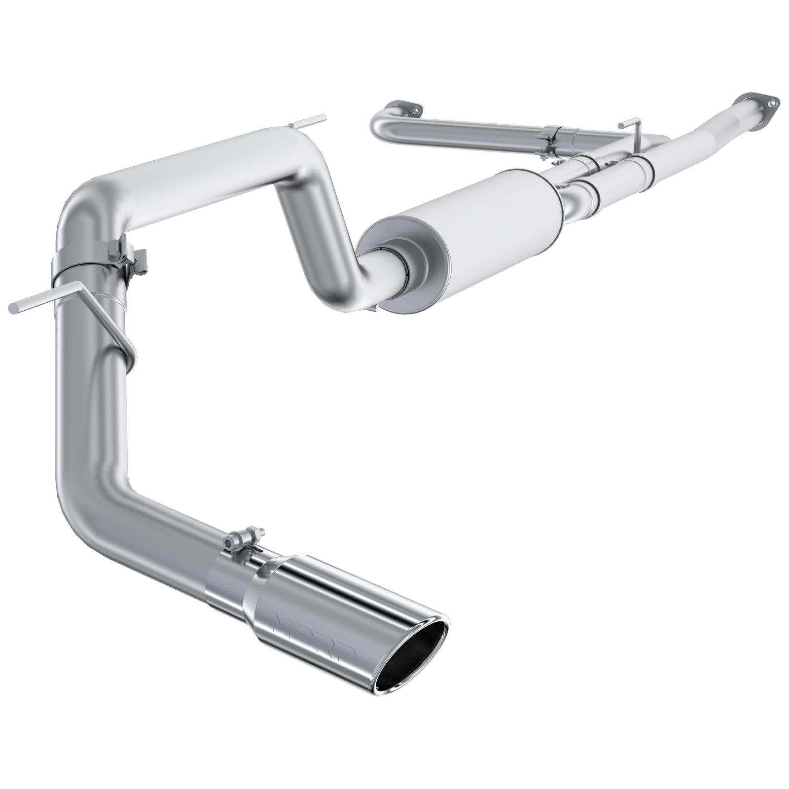 MBRP S5408AL Steel Cat Back Exhaust System Kit for 16-20 Nissan Titan XD 5.6L V8