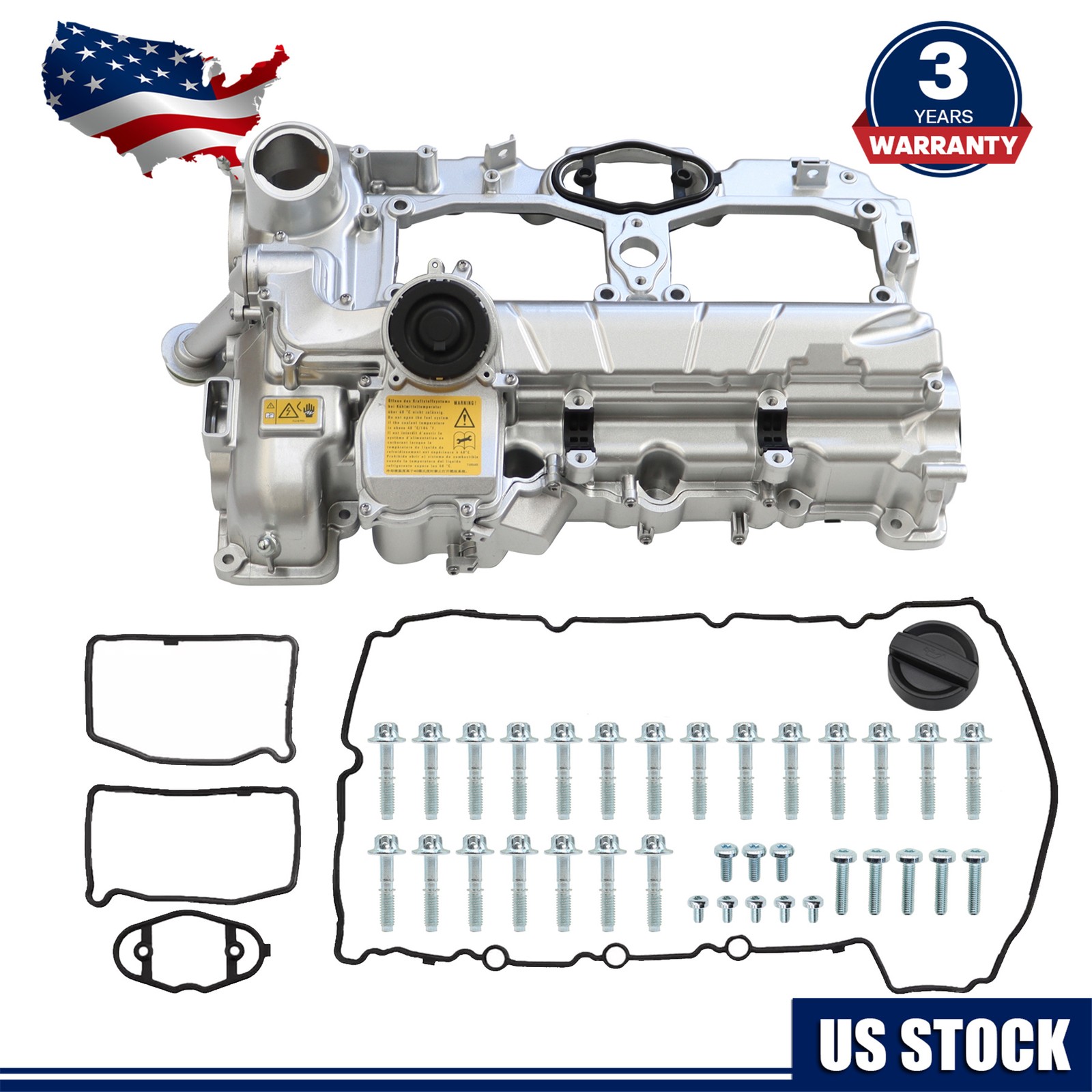 11127588412 Aluminum Valve Cover For BMW N20 F10 F25 320i 328i 528i X3 X5 2.0L