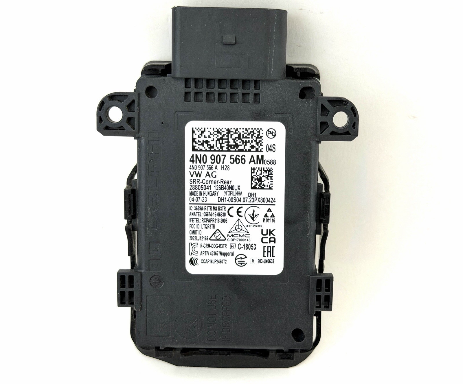 2020-2024 22 OEM Control Unit Lane Change Assist Radar Sensor Audi 4N0907566AM 2020-2024 22 OEM Control Unit Lane Change Assist Radar Sensor Audi 4N0907566AM