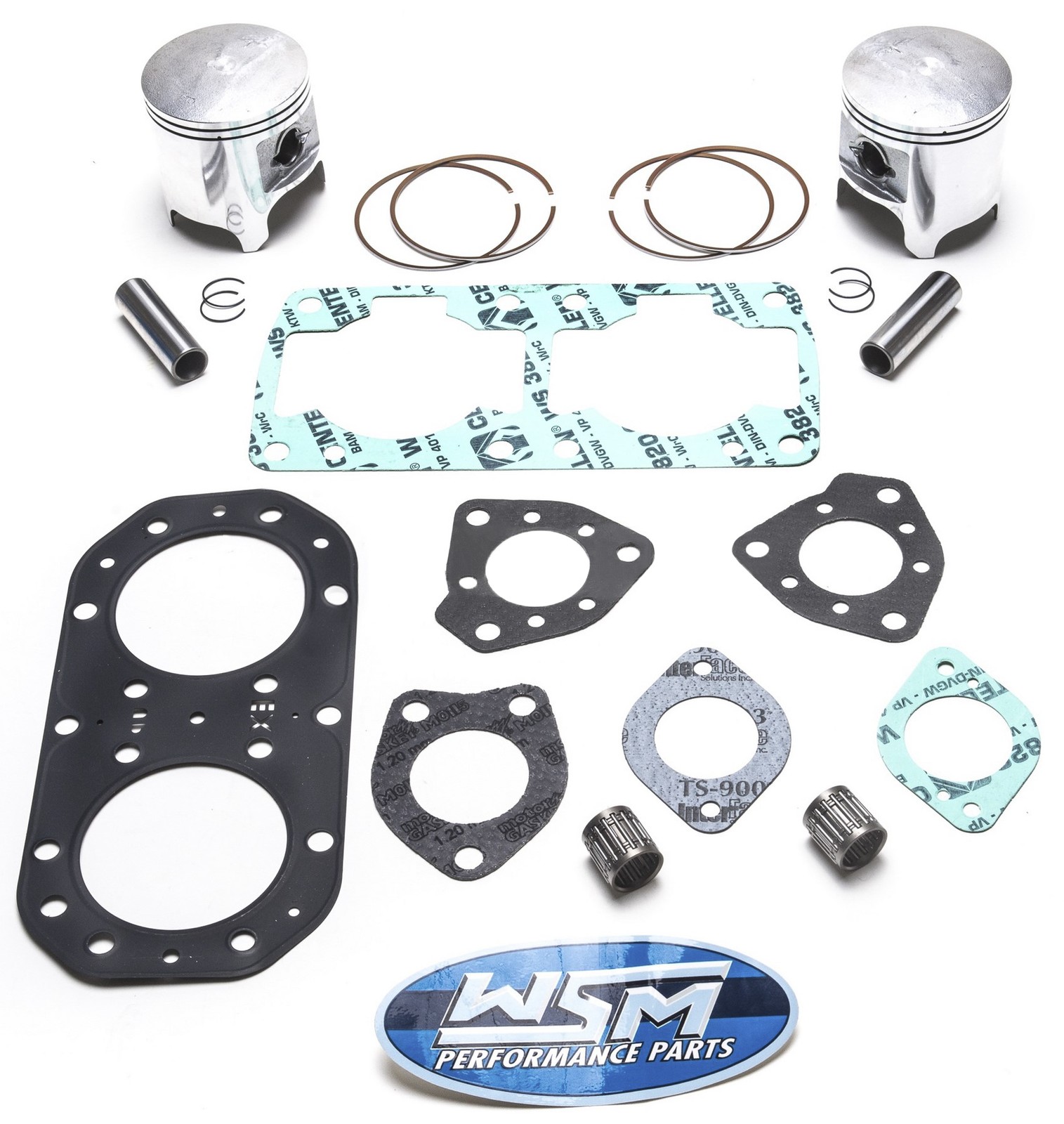 Kawasaki 650 SX X2 TS Jet Mate Piston Gasket Top End Rebuild Kit Std 76mm