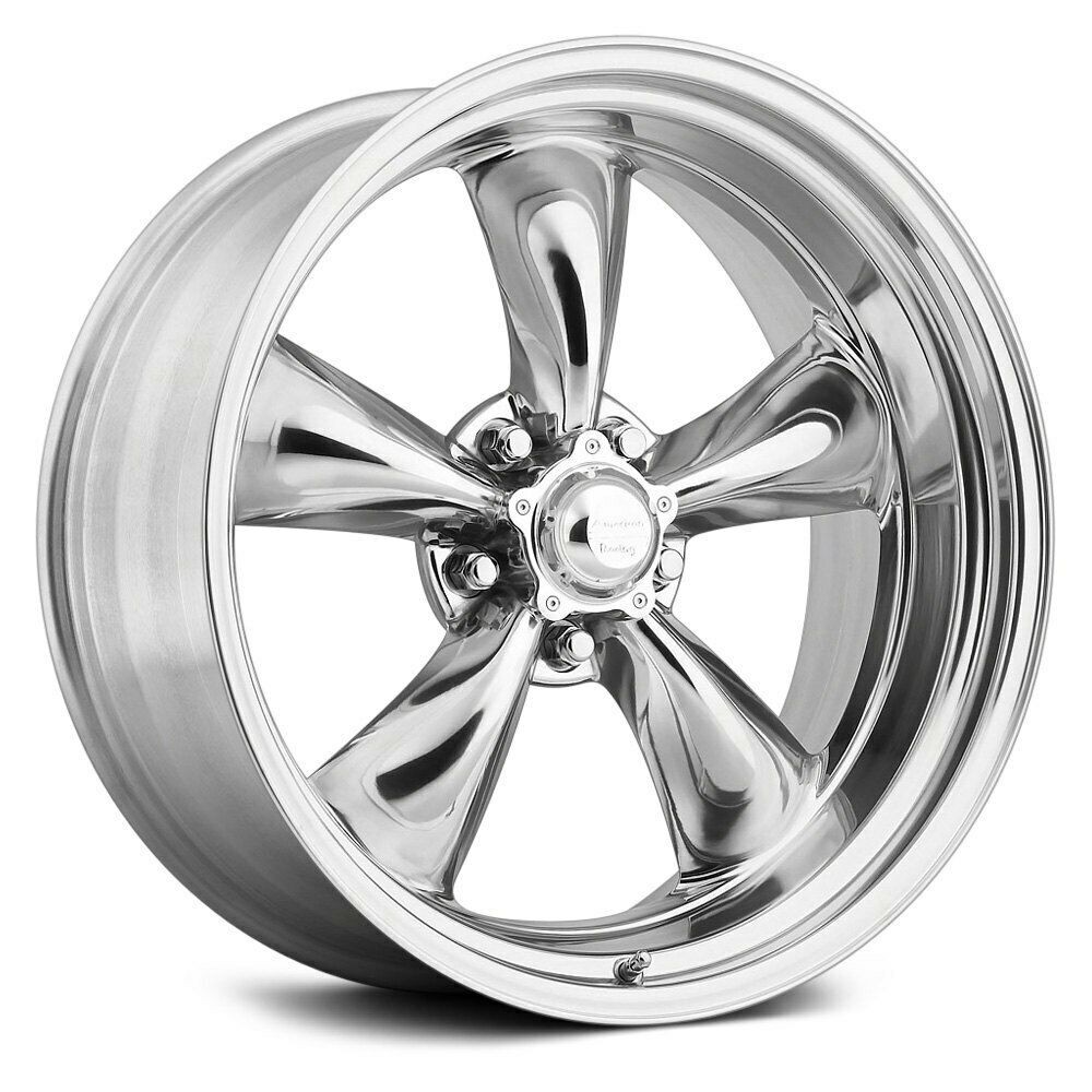 15x8 Polished Wheels American Racing VN515 Torq Thrust II 1 Pc 5x114.3 -18 (Set