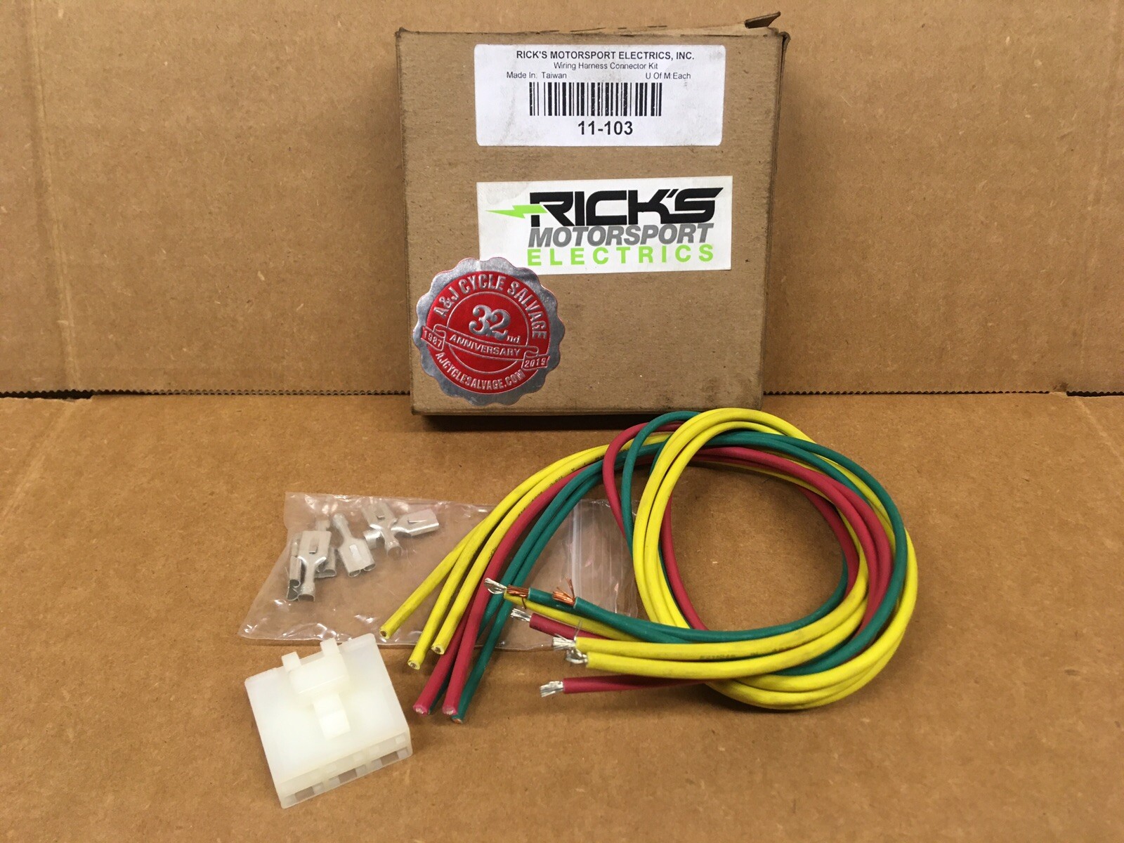 2003-2009 Yamaha R6S, Ricks Electrics Regulator rectifier plug and wires kit NEW