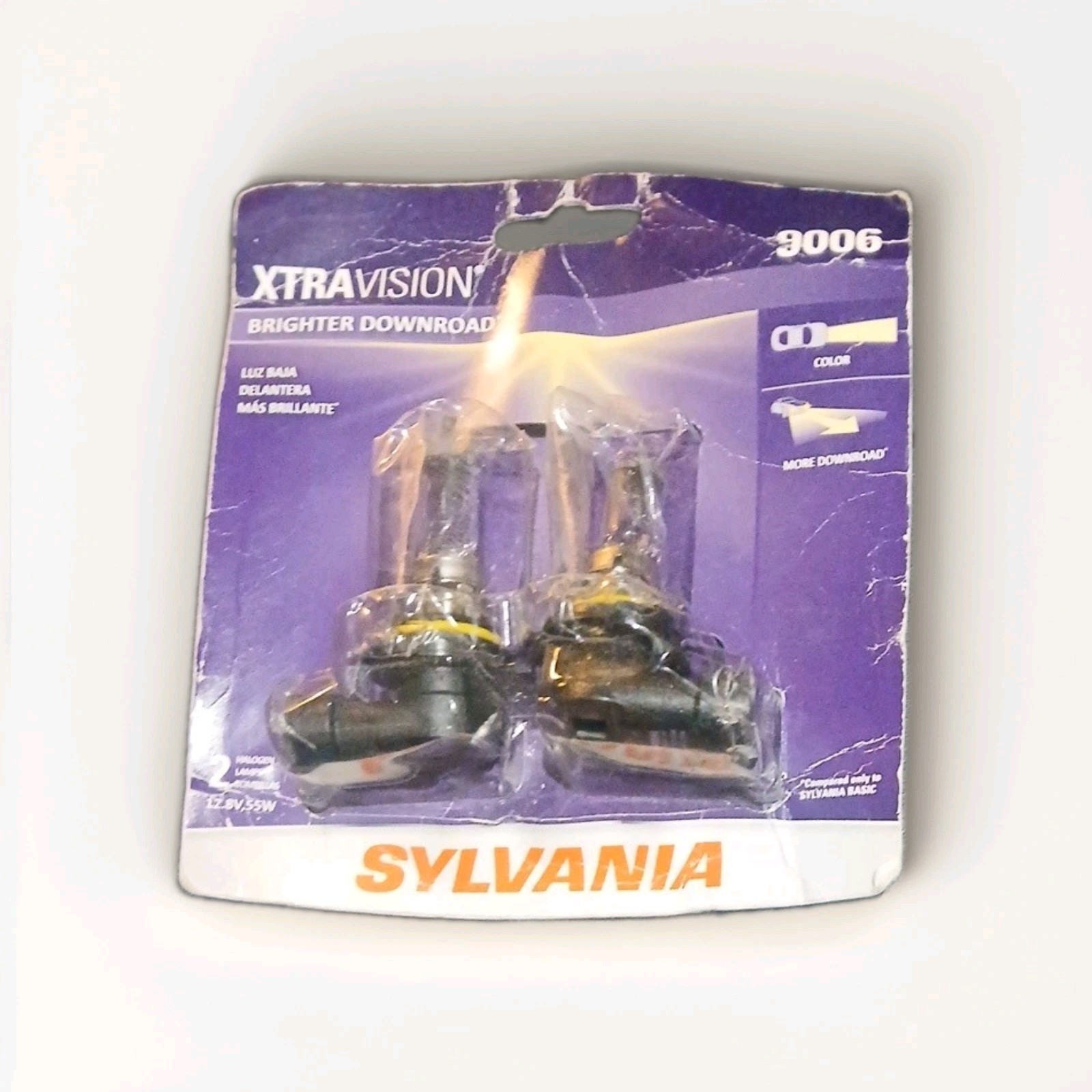 SYLVANIA 9006 XtraVision Halogen Headlight Bulbs 2-Pack, White