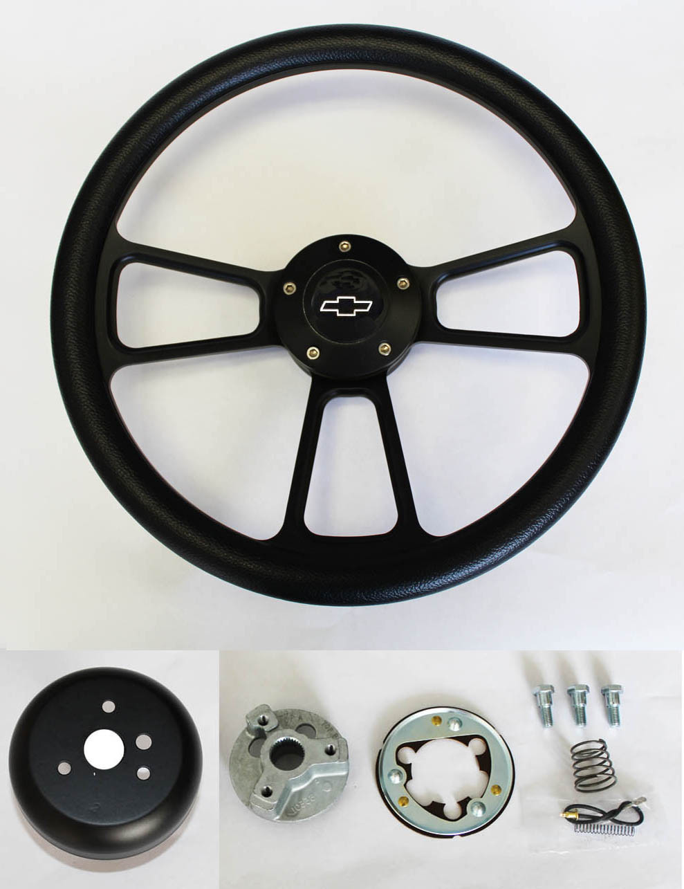 Black on Black Steering Wheel 14\