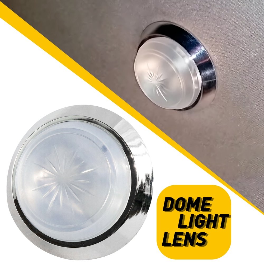 Car Round Dome Base & Light Lens For Fullsize 1971-1981 Camaro Chevy Monte Carlo