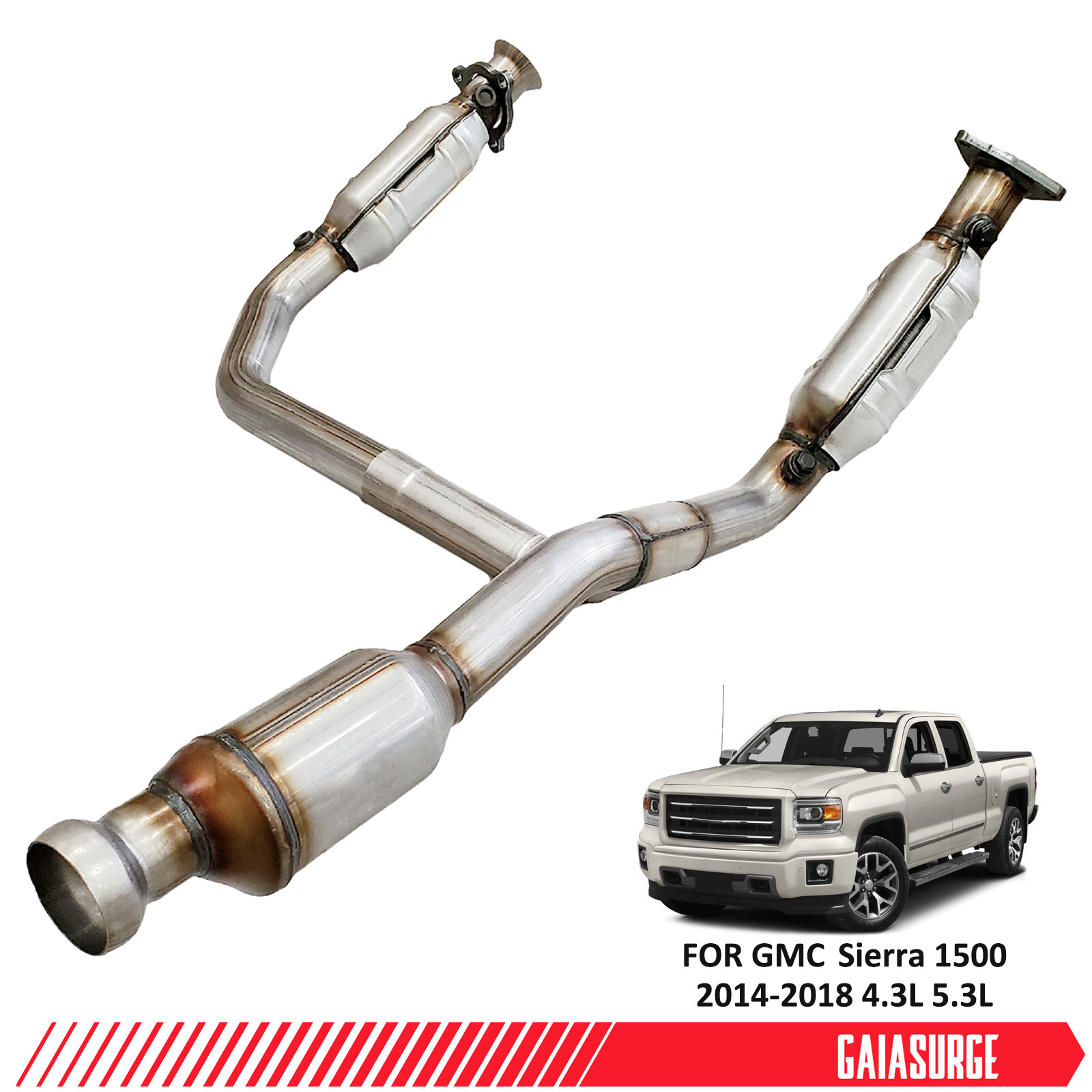 Catalytic Converter Set Direct-Fit for 2014-2018 GMC Sierra 1500 4.3L 5.3L