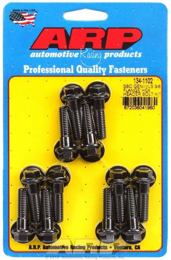 ARP Header Bolt Kit - 6pt. GM LS 8 mm x 1.25 Thread, 1.181 in Long, Hex Head