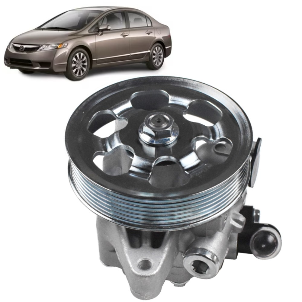 Power Steering Pump with Pulley for 2006 07 08 09 10 11 Civic 1.8L 21-5456