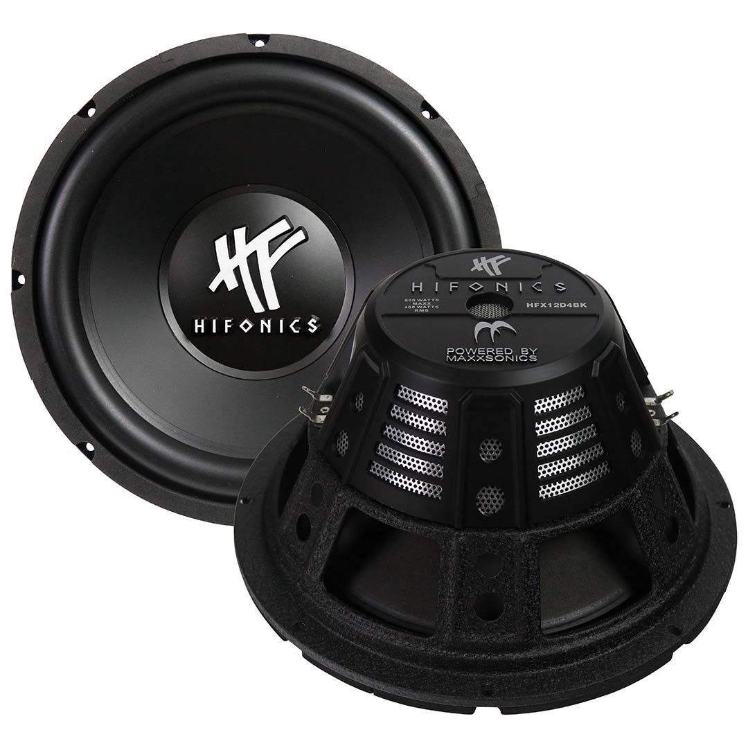 (2) HIFONICS HFX12D4BK 12