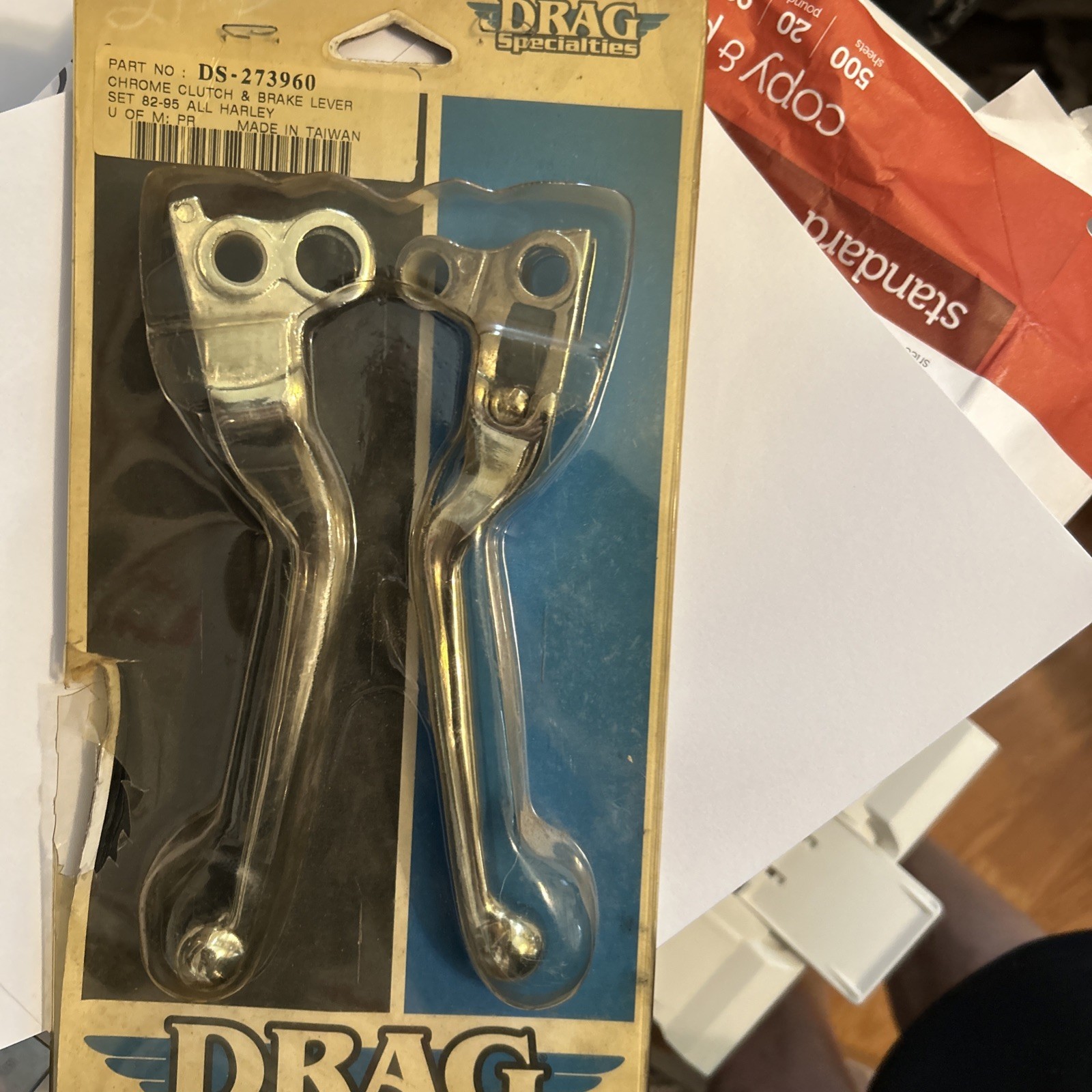 Drag Specialties DS-273960 Chrome Clutch and Brake Lever Set Drag Specialties DS-273960 Chrome Clutch and Brake Lever Set