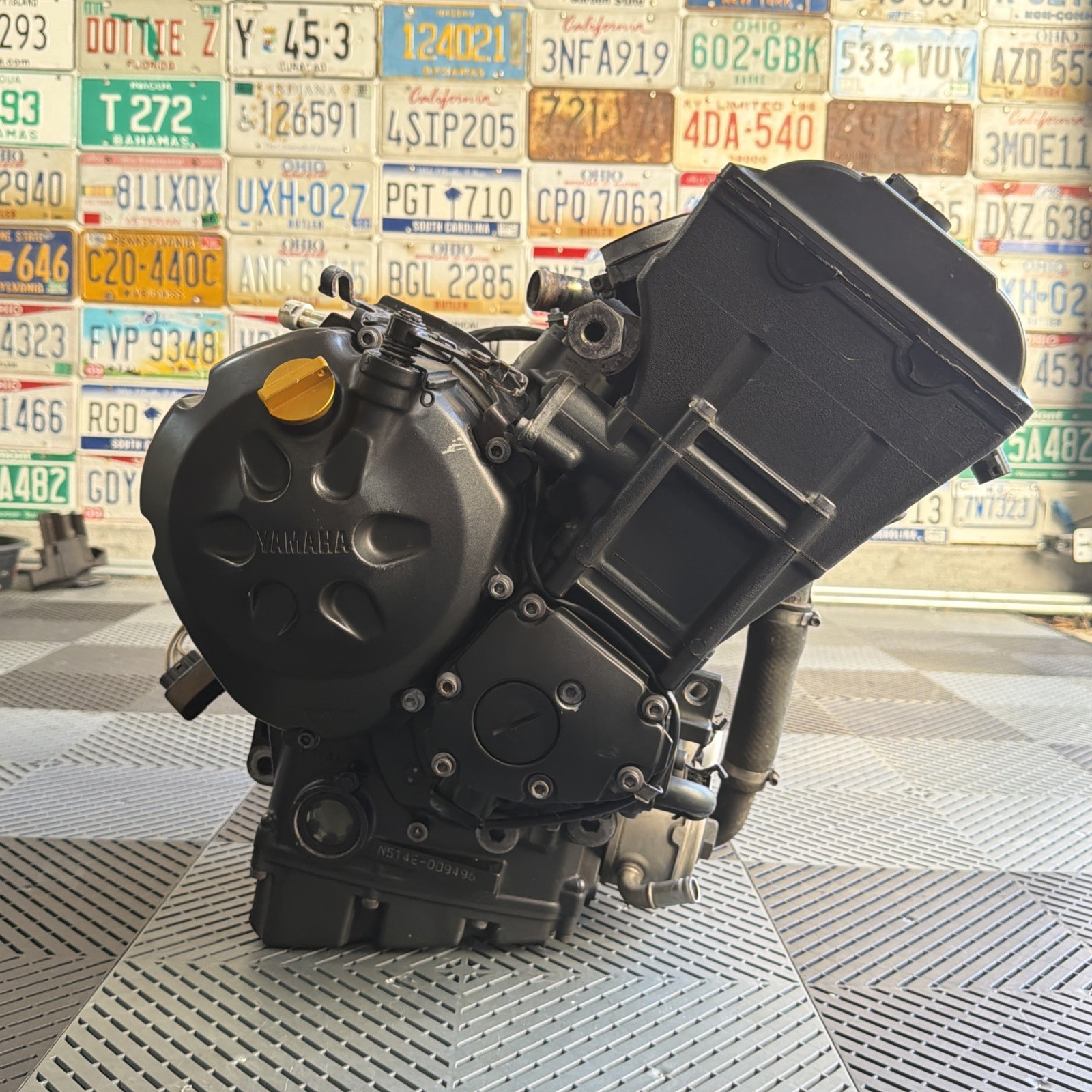 06-15 YAMAHA FZ1S COMPLETE ENGINE MOTOR HEAD CASES RUNS 2007 14k miles video 