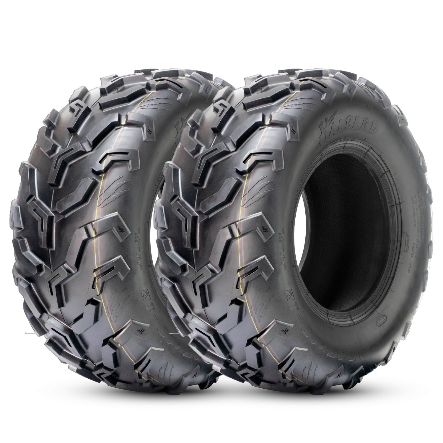 2PCS 24x10-12 ATV Tires 24x10x12 MUD UTV All Terrain Off-Road 6PR Heavy Duty