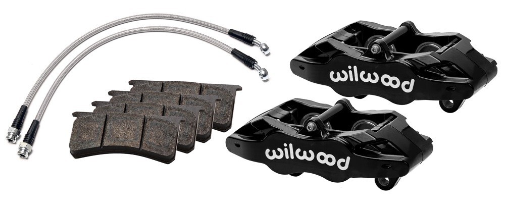NEW WILWOOD BLACK SLC56 FRONT BRAKE CALIPER & PAD KIT,05-13 CORVETTE,C6,BASE