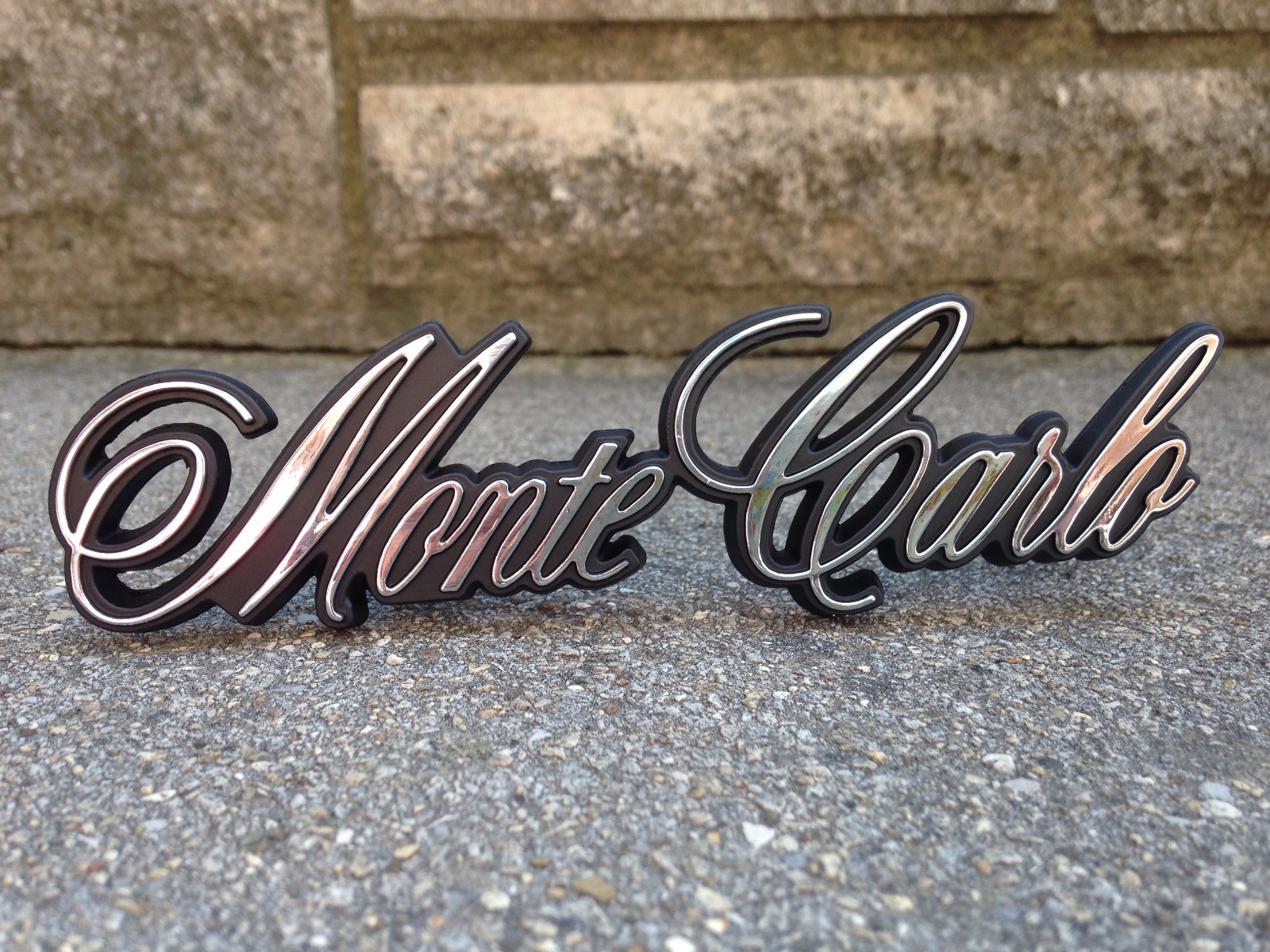 New 1981-1986 Chevy Monte Carlo Grille Emblem with Fasteners New 1981-1986 Chevy Monte Carlo Grille Emblem with Fasteners