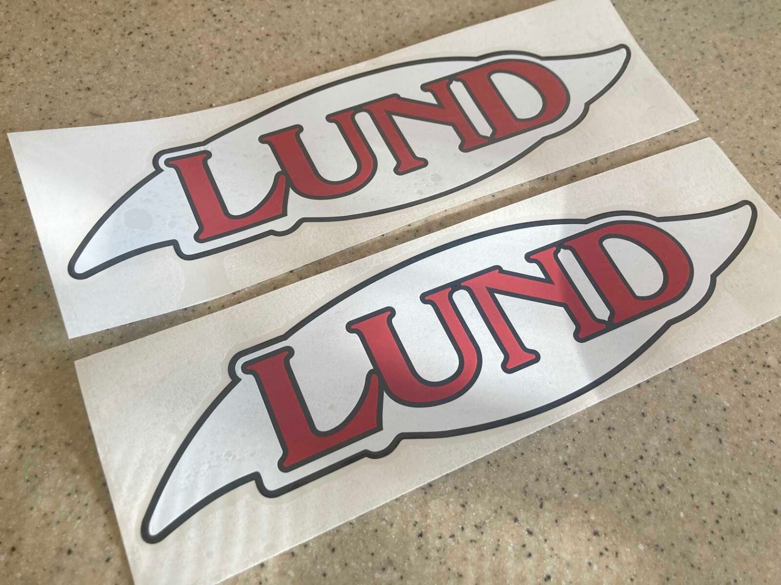 Lund Vintage Fishing Boat Decal 13\ Lund Vintage Fishing Boat Decal 13\