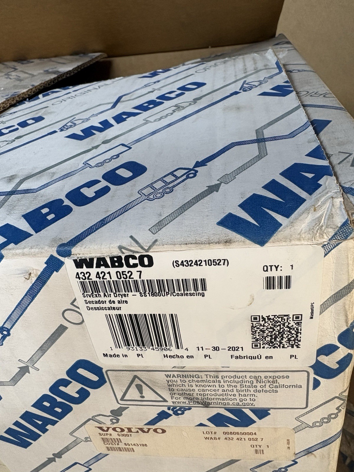 Wabco SS1800 Air Dryer
