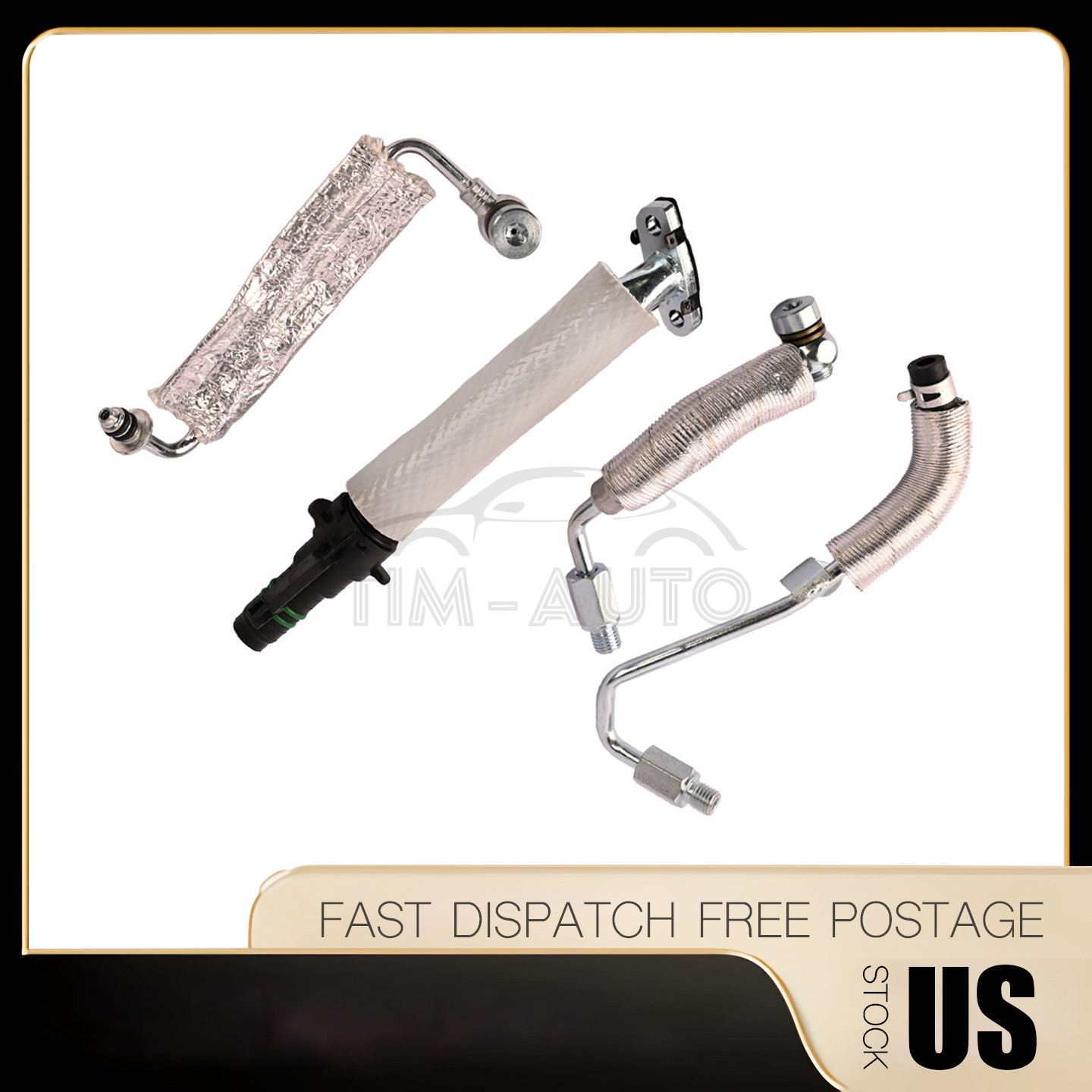 4Pcs Turbo Oil Return Drain & Oil Feed Pipe Kit For Cruze Sonic Trax Encore 1.4L