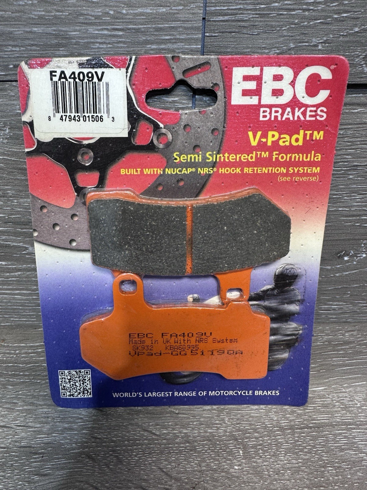 EBC FA409V Touring Bike Semi-Sintered V Brake Pads EBC FA409V Touring Bike Semi-Sintered V Brake Pads