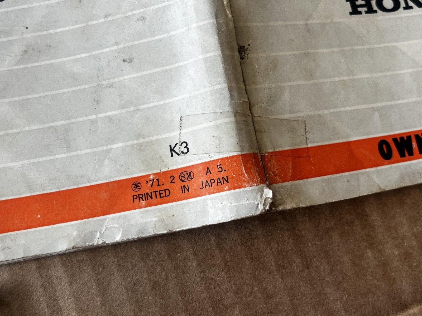 1971 Honda Ct90 Owners Manual