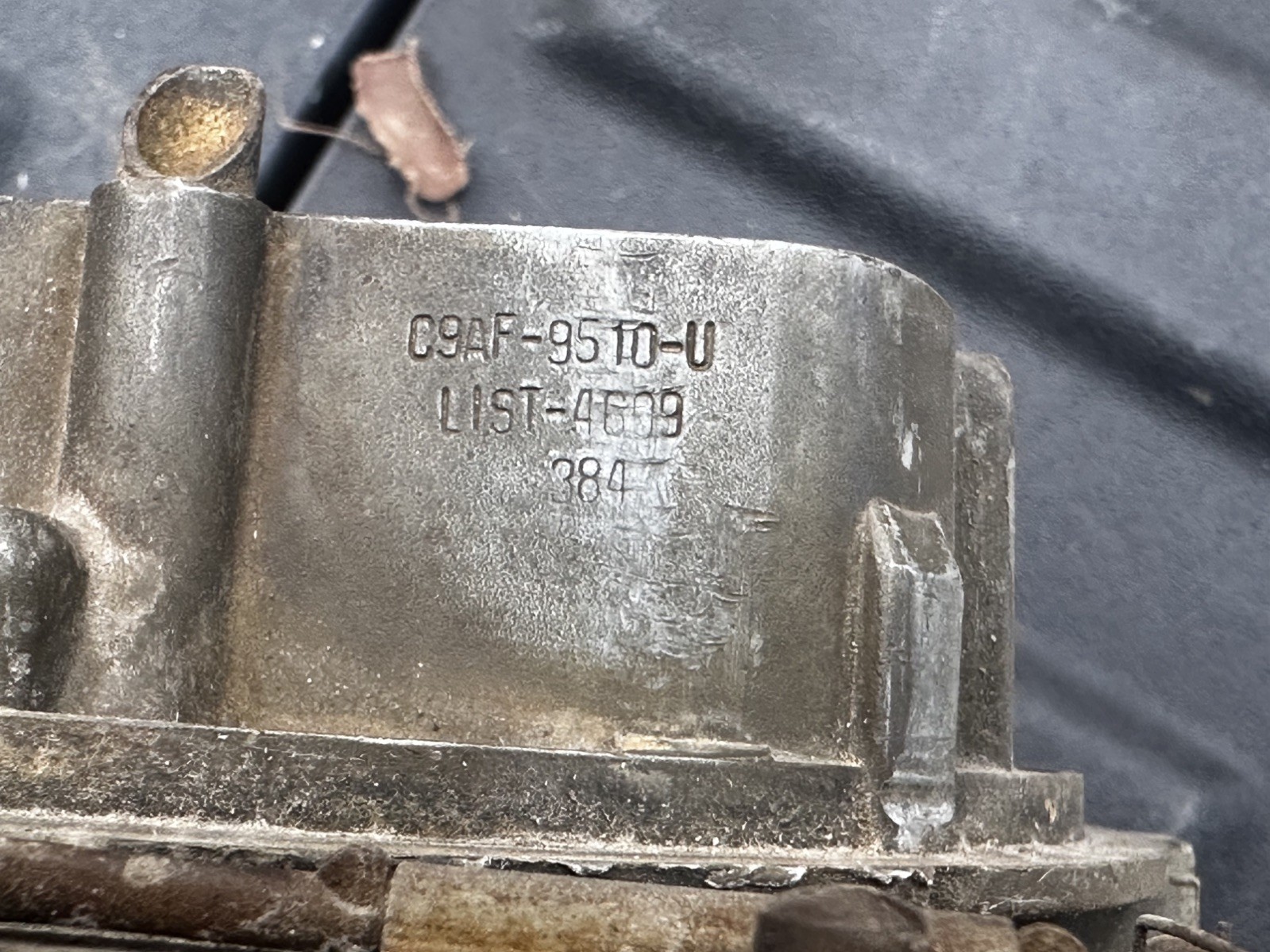 1969-1970 Ford 428 CJ Holley C9AF-9510-U List #4609 Carburetor Mustang dated 384 1969-1970 Ford 428 CJ Holley C9AF-9510-U List #4609 Carburetor Mustang dated 384