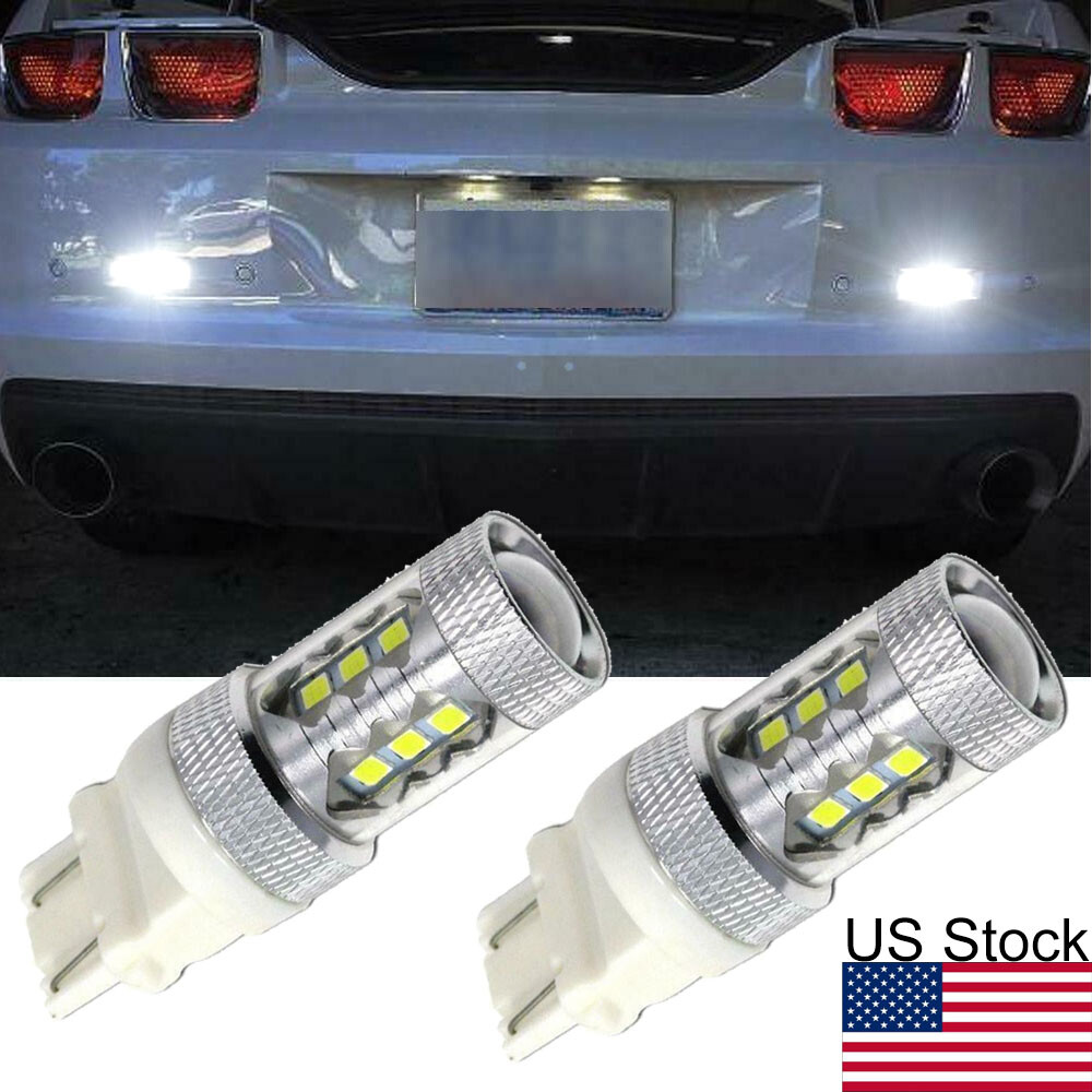 2pcs 3156 LED 6000K White Backup Reverse Light Bulb For Chevy Camaro Corvette 2pcs 3156 LED 6000K White Backup Reverse Light Bulb For Chevy Camaro Corvette