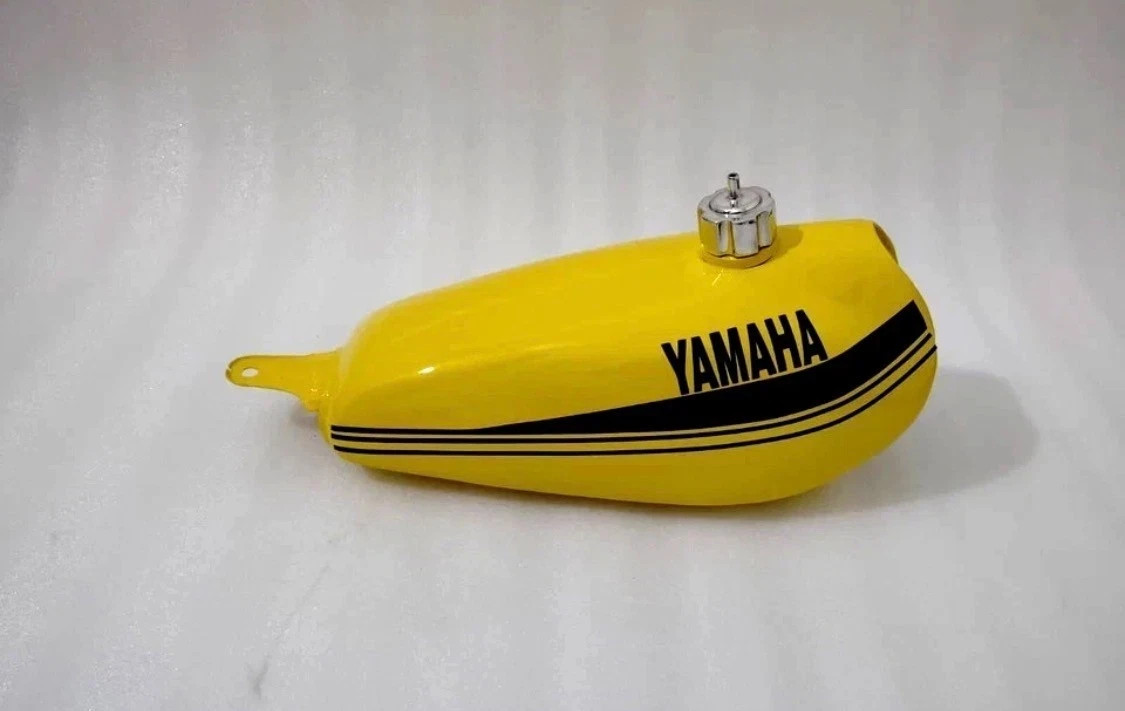 Yamaha DT100 DT 100 Enduro 1977-79 Yellow Steel Petrol Tank + Cap /fit for