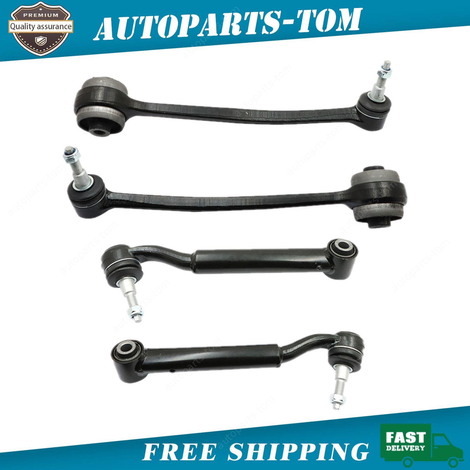 4x Front Lower Rearward Forward Control Arms Ball Joint For Ford Mustang 15-22