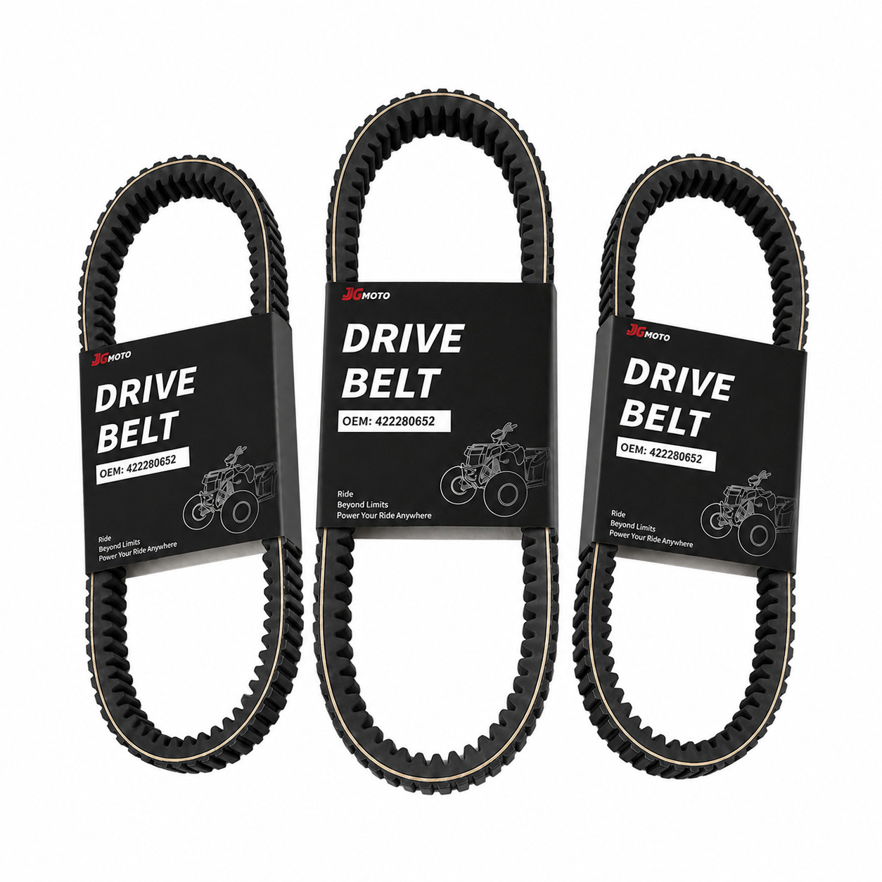 3PCS X3 EPDM CVT Belt Drive Belt for Can-Am Maverick X3/MAX/Turbo 422280652 3PCS X3 EPDM CVT Belt Drive Belt for Can-Am Maverick X3/MAX/Turbo 422280652