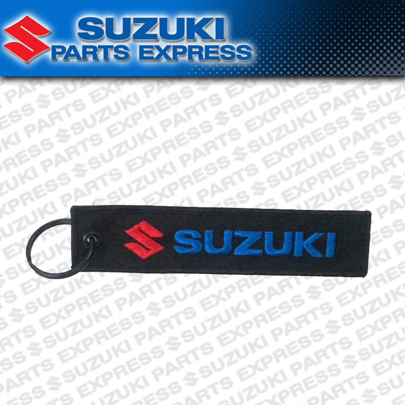 NEW GENUINE OEM SUZUKI S LOGO WOVEN KEY CHAIN RED BLUE BLACK 990A0-19089-010