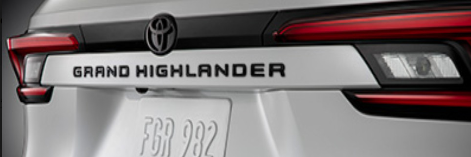 2024 Toyota Grand Highlander Blackout Emblem Overlay Kit PT948-48261-02 2024 Toyota Grand Highlander Blackout Emblem Overlay Kit PT948-48261-02
