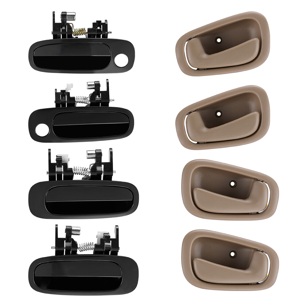 Complete Set of 8 PCS Door Handles For Toyota Corolla Chevrolet Prizm 1998-2002