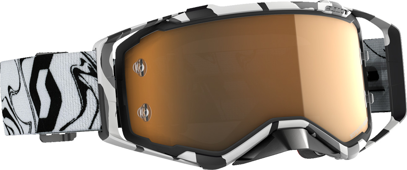Scott USA Prospect Amplifier Goggle Black/White Gold Chrome Works Lens