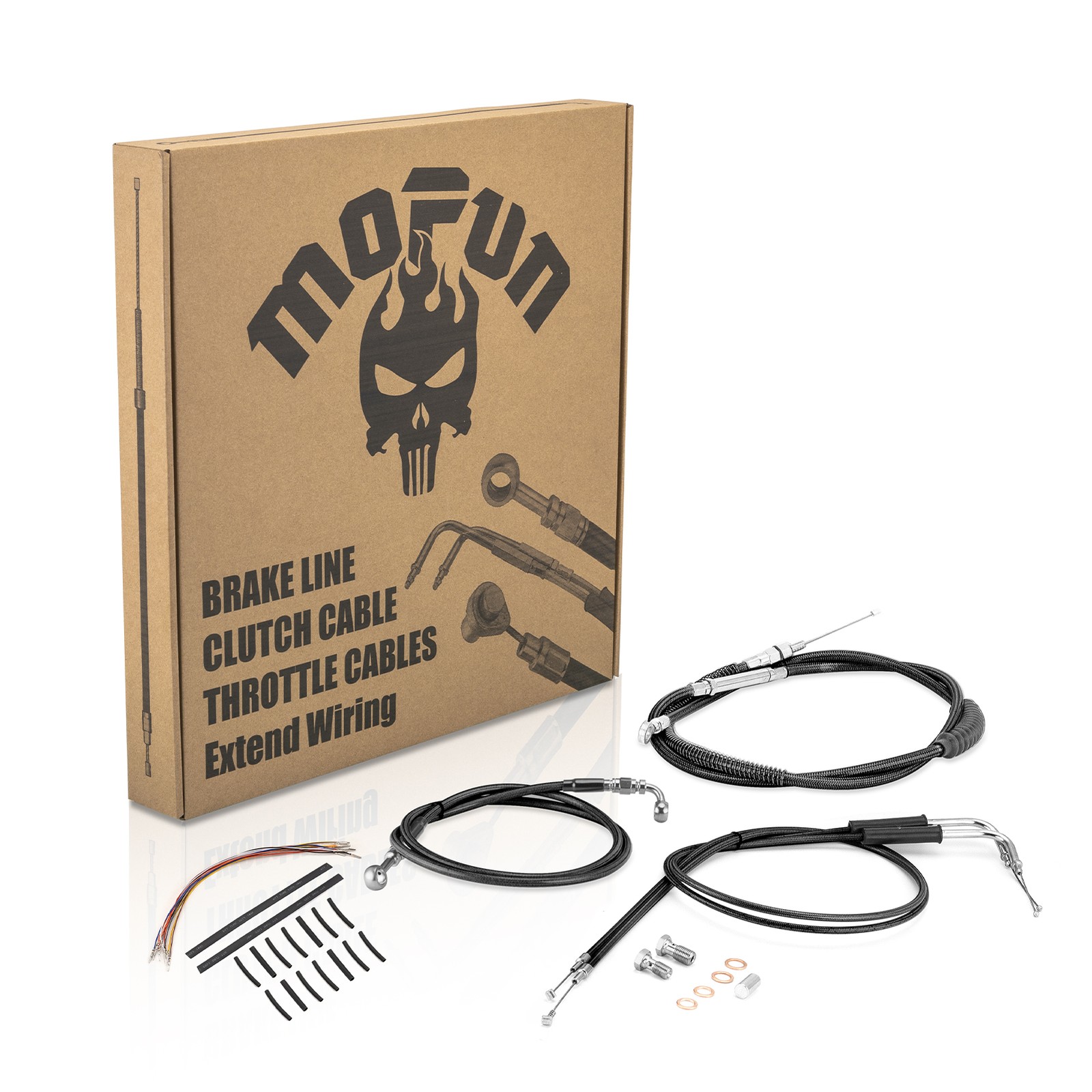 Handlebar Cable Brake Line Kit  For Harley Sportster 883 1200 95-03 Non-ABS