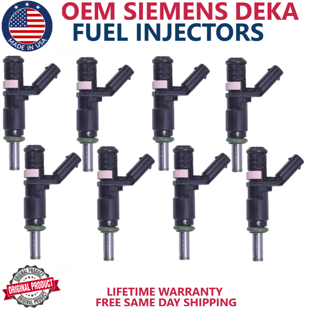 8pcs OEM SIEMENS DEKA FUEL INJECTORS For 2007-2015 Mercedes-Benz 5.5L/4.7L V8